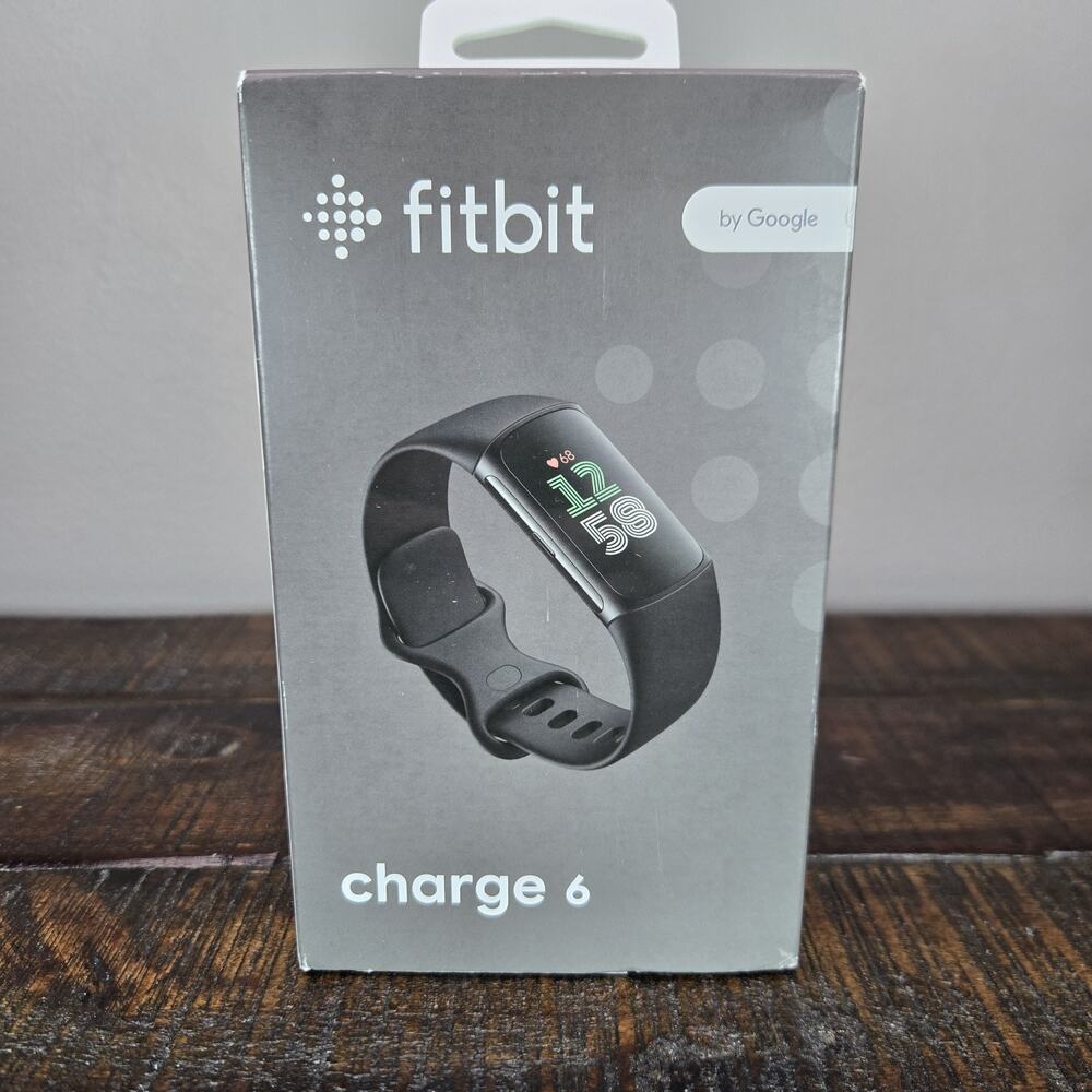 Fitbit Charge 6 Fitness Tracker Activity Tracker GPS Heart Rate Black Obsidian
